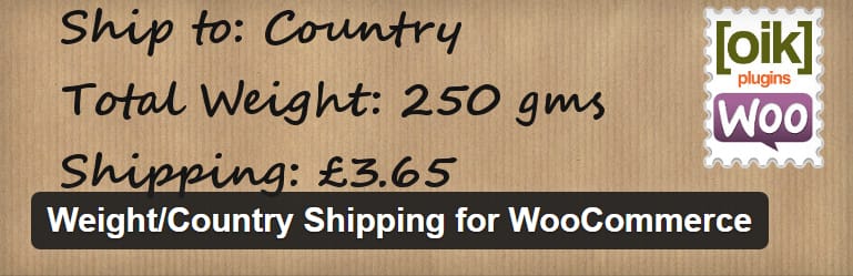 Weight-Country Shipping for WooCommerce