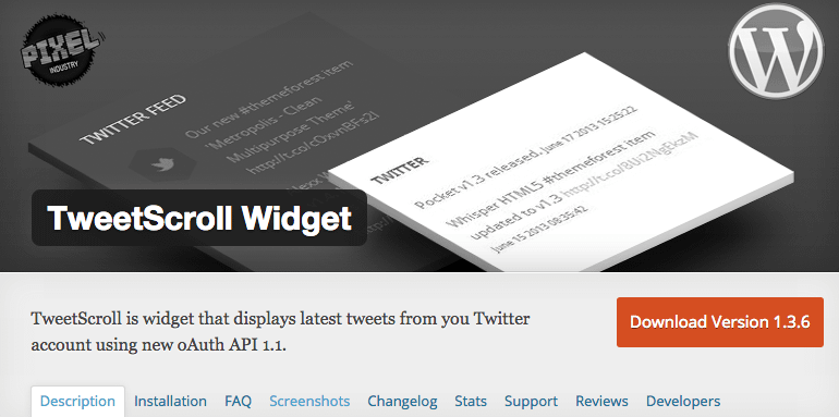 TweetScroll Widget