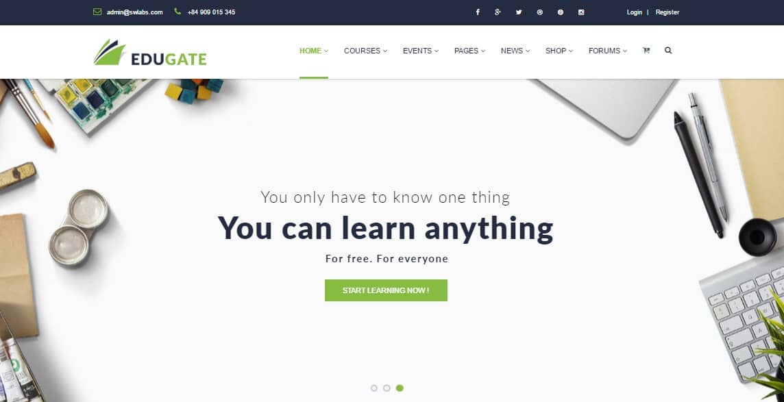 EduGate - Multiconcept Education WordPress Theme