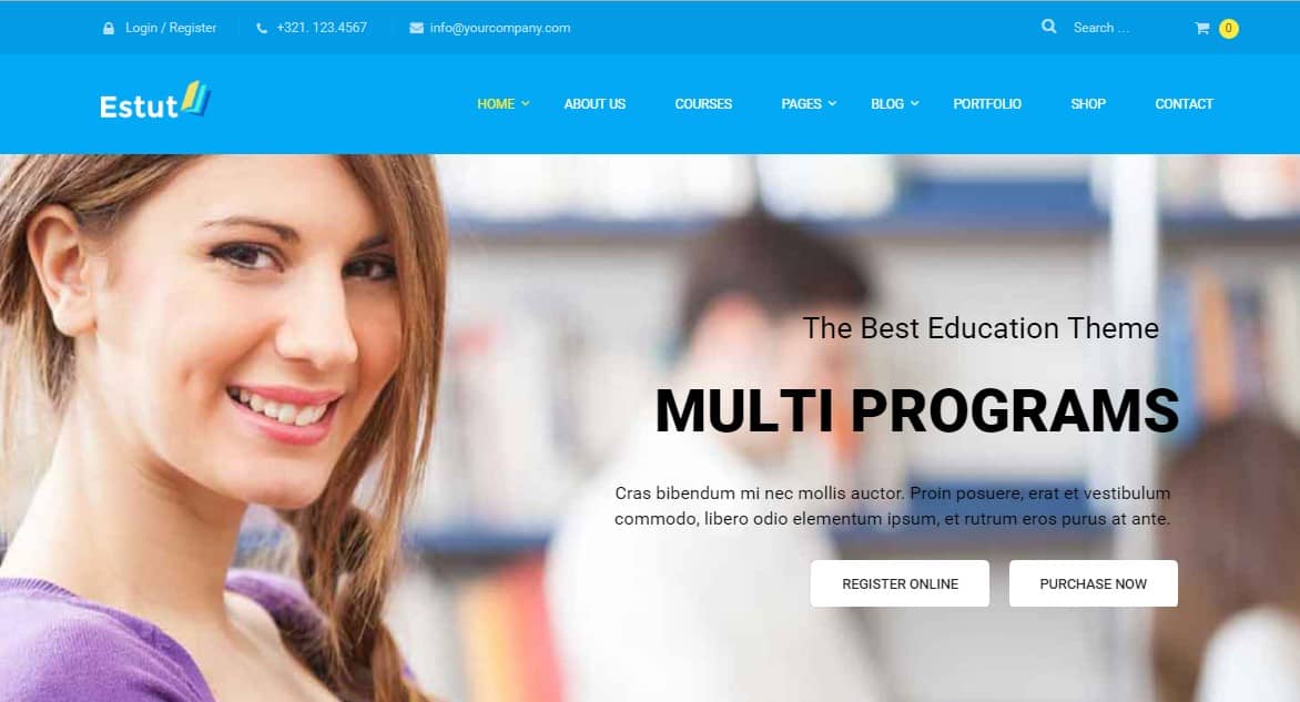 Estut Education WordPress Theme